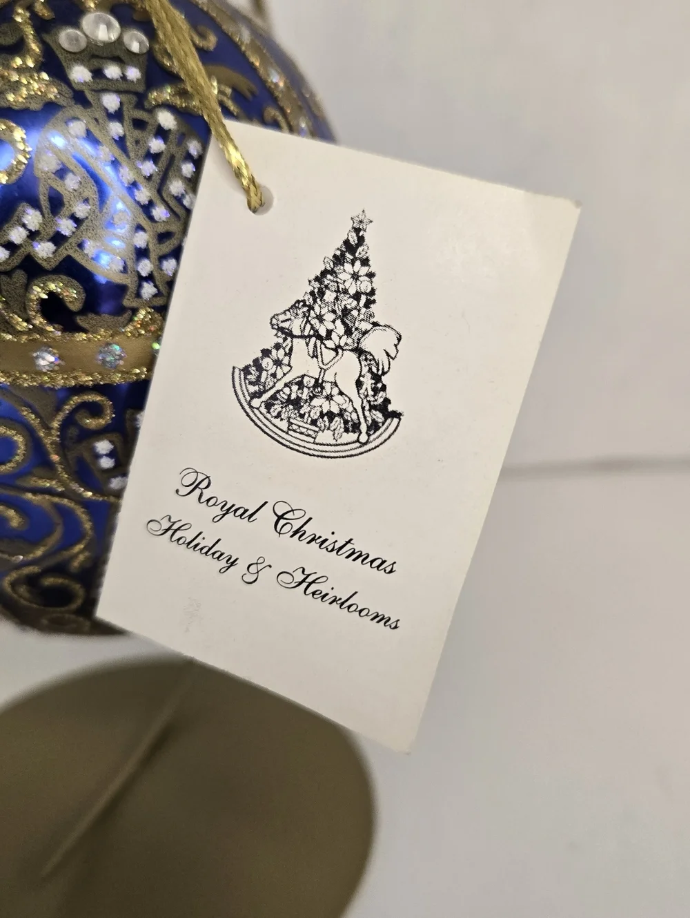 Royal Christmas Holiday & Heirlooms Egg Ornament Krystyna Gawlik Designer Poland